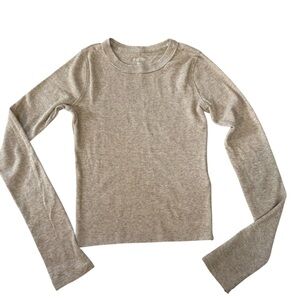 Hollister| Women’s Beige Long Sleeve Top -Size XXS